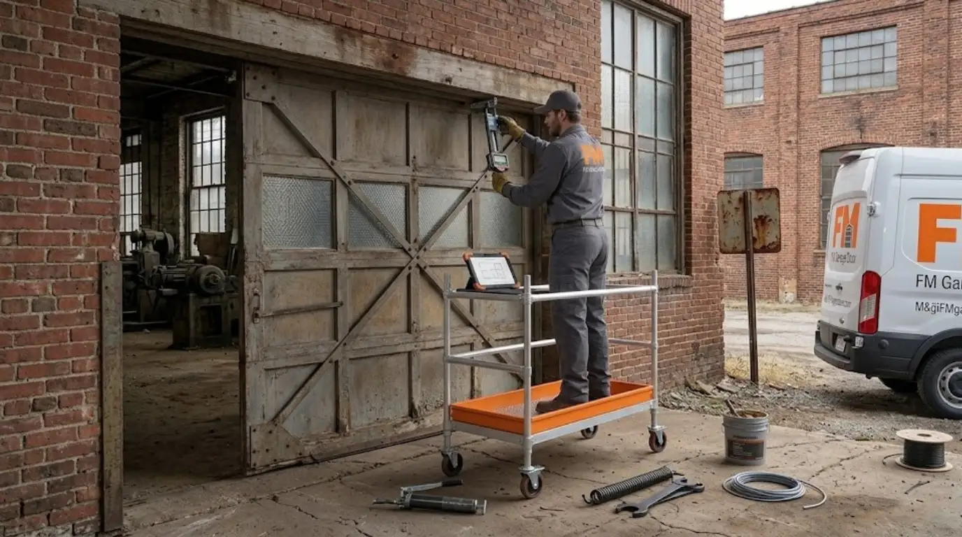 Residential garage door repair