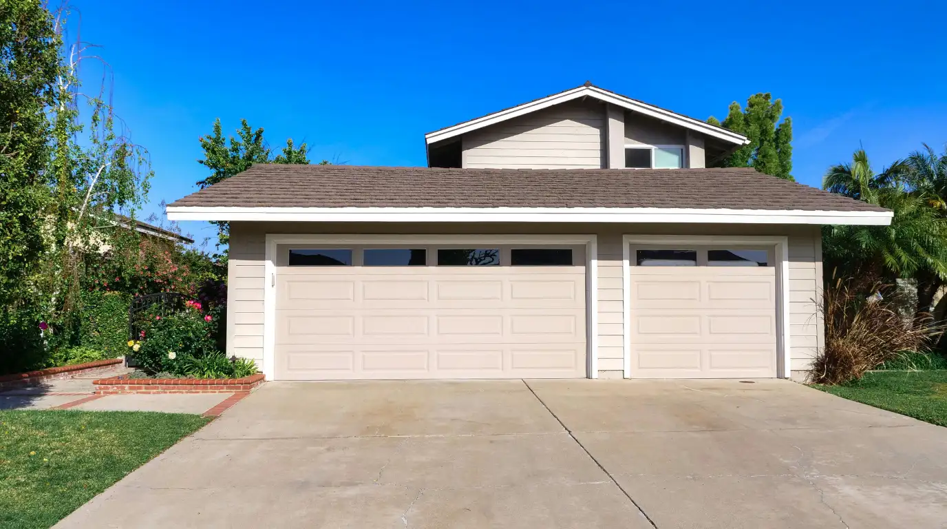 Garage door repair work sample