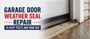 Garage Door Weather Seal Repair to Keep Pests and Rain Out