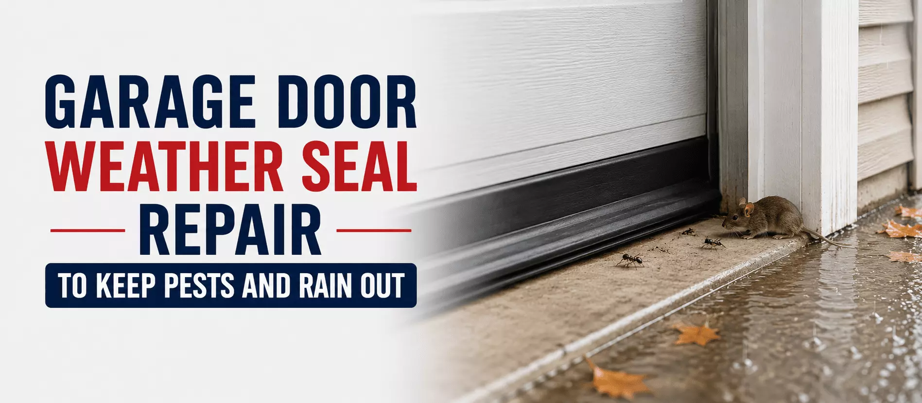 Garage Door Weather Seal Repair to Keep Pests and Rain Out