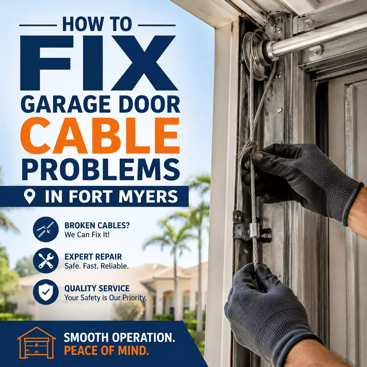 How to Fix Garage Door Cable Problems in Fort Myers
