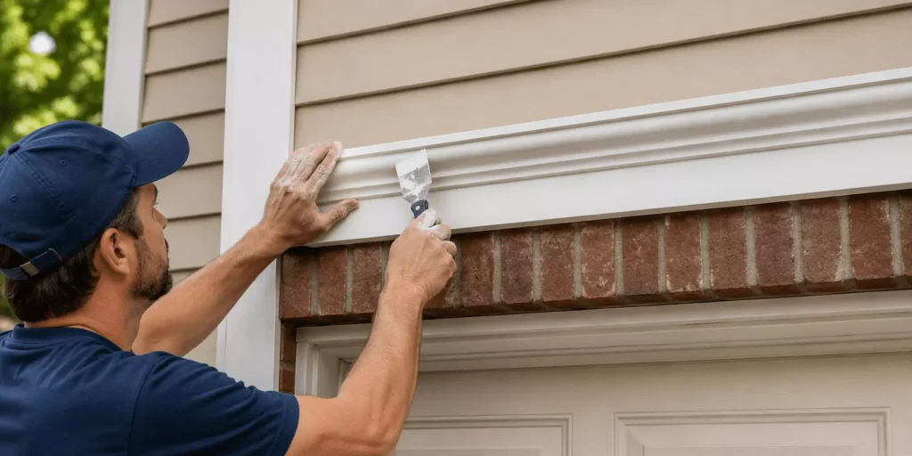 Repairing the Trim and Brick Moulding